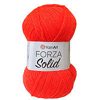 YarnArt FORZA SOLID (Форза Солід) № 4644 помаранчевий неон (Пряжа напіввовна, нитки для в'язання)