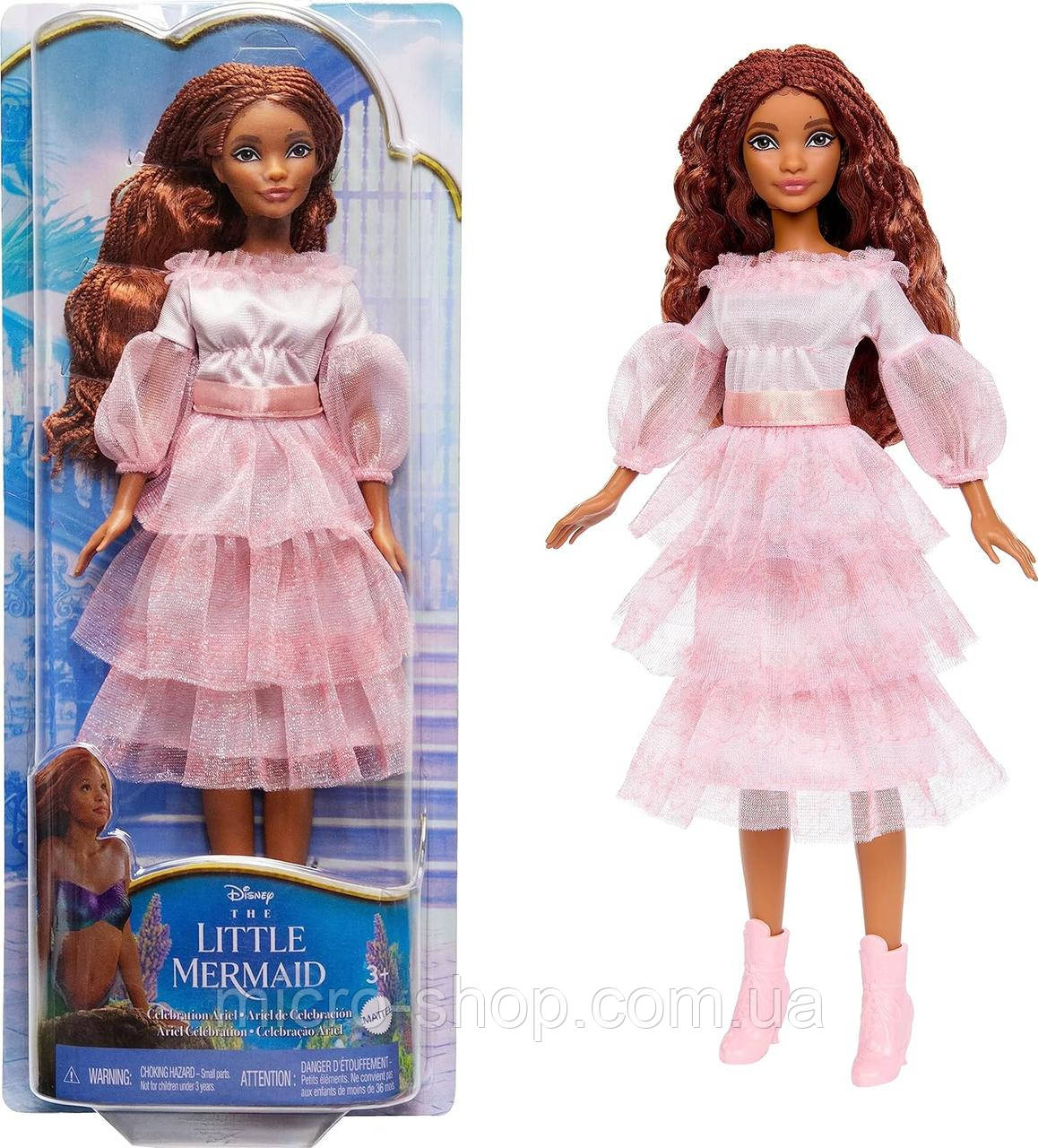 Лялька принцеса русалочка Аріель у рожевій сукні Disney The Little Mermaid, Celebration Ariel, фото 1