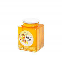 Акациевый мед из собственной пасеки в стеклянной банке объёмом 1 литр