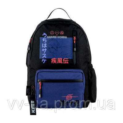 Рюкзак шкільний для підлітка (міський) ортопедичний Kite Education Teens Naruto, для хлопчиків, чорний