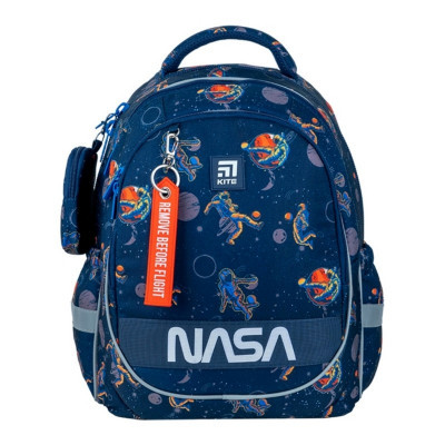 Рюкзак шкільний напівкаркасний ортопедичний Kite Education NASA, для хлопчиків, синій (NS24-700M)