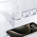 TU  TU Сетевое зарядное устройство Acefast A73 mini Type-C PD20W GaN белое + кабель Type-C to Type-C, фото 3