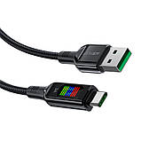 TU  TU Кабель Acefast C7-04 с дисплеем USB to Type-C 1.2m black, фото 3