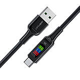 TU  TU Кабель Acefast C7-04 с дисплеем USB to Type-C 1.2m black, фото 4