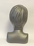 Манекен дитячої голови дівчинки з бюстом (колір - графітті), фото 3