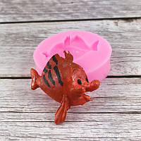Молд морской Рыбка 60 мм розовый