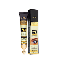 Антивіковий крем для шкіри навколо очей Zozu 24 К Gold Eye Cream з колоїдним золотом 20 г Zozu51346