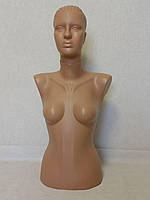Манекен торс жіночий тілесний з головою Наташа