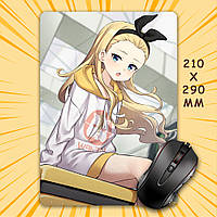 Килимок для мишки А4 - 210x290 мм Lycoris Recoil / Лікоріс Рекоіл 007