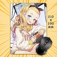 Килимок для мишки А4 - 210x290 мм Lycoris Recoil / Лікоріс Рекоіл 009