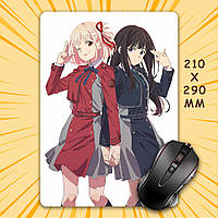 Килимок для мишки А4 - 210x290 мм Lycoris Recoil / Лікоріс Рекоіл 015