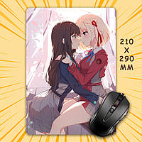 Килимок для мишки А4 - 210x290 мм Lycoris Recoil / Лікоріс Рекоіл 020