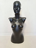 Манекен торс жіночий з головою Наташа чорний