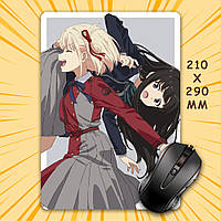 Килимок для мишки А4 - 210x290 мм Lycoris Recoil / Лікоріс Рекоіл 023