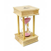 Песочные часы декоративные часы настольные часы Круг на 5 минут розовый песок