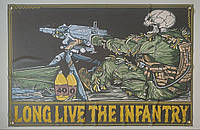 Пулеметчик "Long Live The Infantry" баннер 600х900 мм