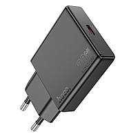 TU  TU Сетевое зарядное устройство Hoco N37 Type-C PD 20W черное