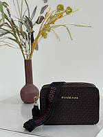 Сумка женская Michael Kors 24*16*6 crossbody brown кросс боди коричневая