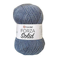 YarnArt FORZA SOLID (Форза Солід) № 4614 джинс (Пряжа напіввовна, нитки для в'язання)