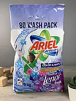 Порошок для стирки Ariel + Lenor 6 кг універсальный