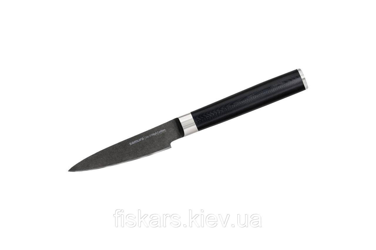 Ніж овочевий Samura Mo-V 90 мм Stonewash (SM-0010B), фото 1