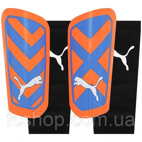 Щитки футбольні Puma Ultra Flex Sleeve 030871-01, Жовтогарячий, Розмір (EU) — L