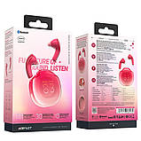 TU TU Беспроводные TWS наушники Acefast T9 вакуумные pomelo red, фото 9