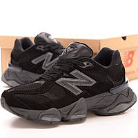 New Balance 9060 All Black, женские кроссовки, Нью Беленс