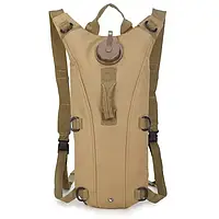 Тактический гидратор рюкзак KMS на 3 литра/ Походная питьевая система для военных/ Армейский гидратор Койот