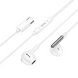 TU TU Наушники проводные вкладыши Hoco M123 Type-C white, фото 4