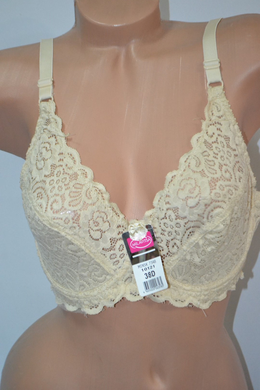 Бюстгальтер Milavitsa без поролону чашка D Beige, фото 1