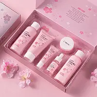 Подарочный набор с экстрактом японской сакуры Laikou Japan Sakura Skincare Set 6 предметный