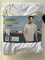 Чоловічі футболки Livergy Білі 3 шт. розмір XXl (60/62)