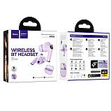 TU TU Беспроводные TWS наушники Hoco EQ12 вакуумные purple, фото 5