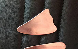 Мідний гуаша скребок лапка