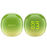 TU  TU Беспроводные TWS наушники Acefast T9 вакуумные avocado green, фото 5
