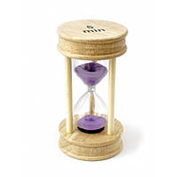 Песочные часы деревянные декоративные часы настольные часы 5 минут сиреневый песок