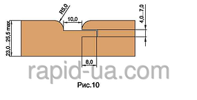 Обшивальної дошки фрези для вагонки R=4 ТАЙГА В=12...16,5 150х32х22х3