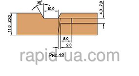 Фрези для виготовлення обшивальної дошки ( вагонки ) У=12...22 137х40х22х3