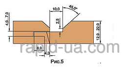 Фрезыдля обшивальної дошки вагонки=12...22 160х40х26х4