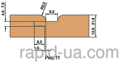 Фрези для обшивальної дошки ( вагонки R=4 ) «ТАЙГА» В=12...16,5 160х40х22х4
