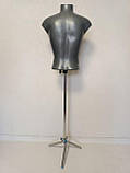 Чоловічий манекен "Стас" на тринозі сірий, фото 2