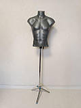 Чоловічий манекен "Стас" на тринозі сірий, фото 4