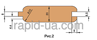 Комплект фрез для виготовлення обшивальної дошки (вагонки) 180х40х17х3