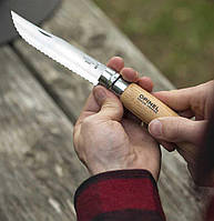 Opinel 12 Кухонный нож Франция зубчастый ніж зубчатий для хліба овочей