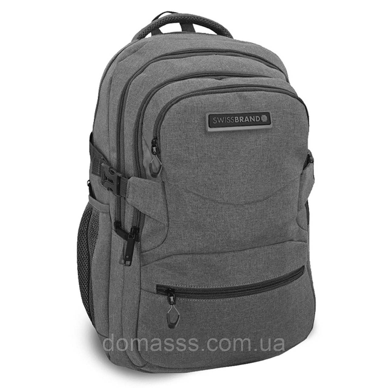 Рюкзак міський Swissbrand Algiers 33 Grey (SWB_BLALG801U), фото 1
