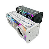 Блютуз-колонка RGB A88 з прозорою конструкцією регульованою підсвіткою і RTWS для під'єднання 2 пристроїв, фото 6