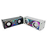 Блютуз-колонка RGB A88 з прозорою конструкцією регульованою підсвіткою і RTWS для під'єднання 2 пристроїв, фото 7