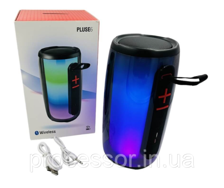 Портативна вологостійка акустична система JBL Pulse 6 захист IPX7 звук на 360 ° FM-приймач функцію TWS