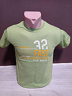 Футболка для хлопчика підлітка Туреччина Sazz на 8-14 років Бруклін 100% бавовна зелена